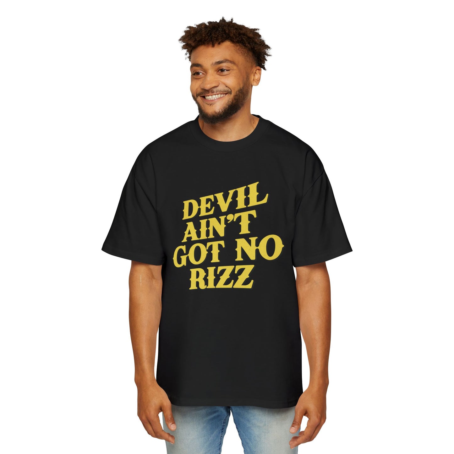 Devil Ain't Got No Rizz Heavy Oversized Tee