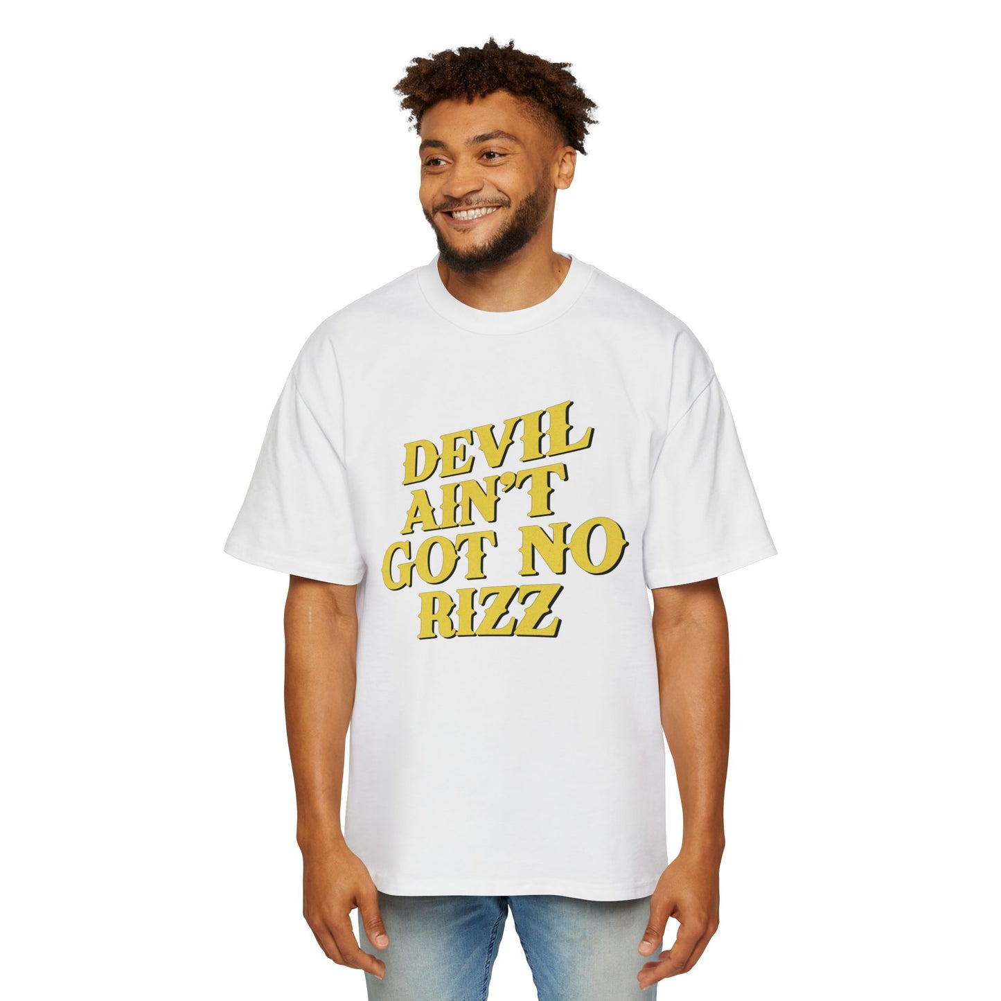 Devil Ain't Got No Rizz Heavy Oversized Tee