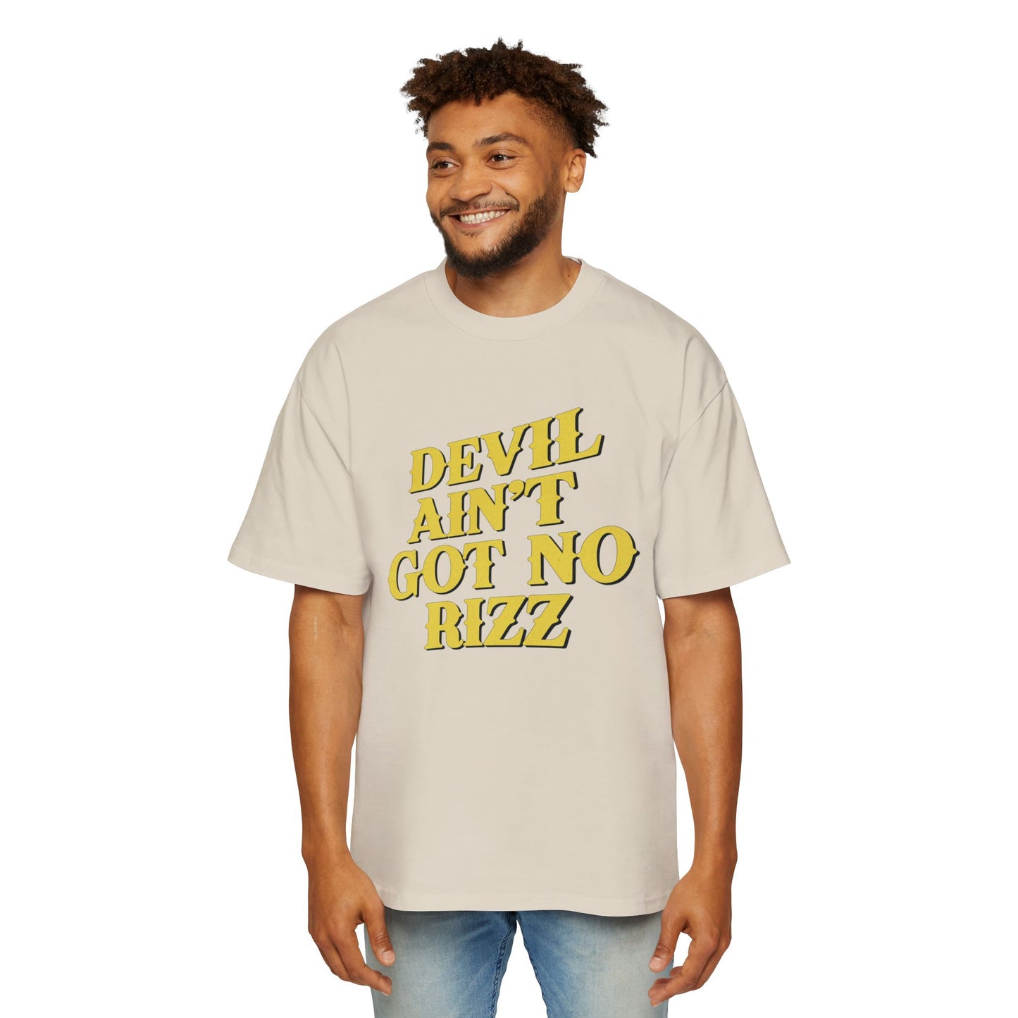 Devil Ain't Got No Rizz Heavy Oversized Tee