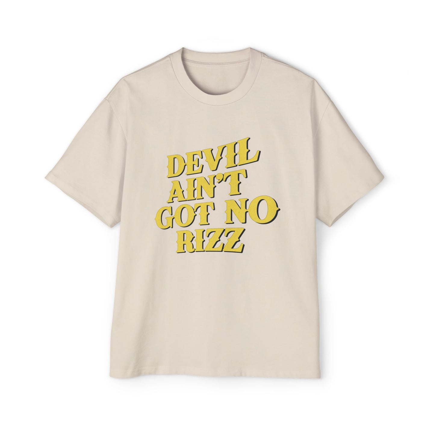 Devil Ain't Got No Rizz Heavy Oversized Tee